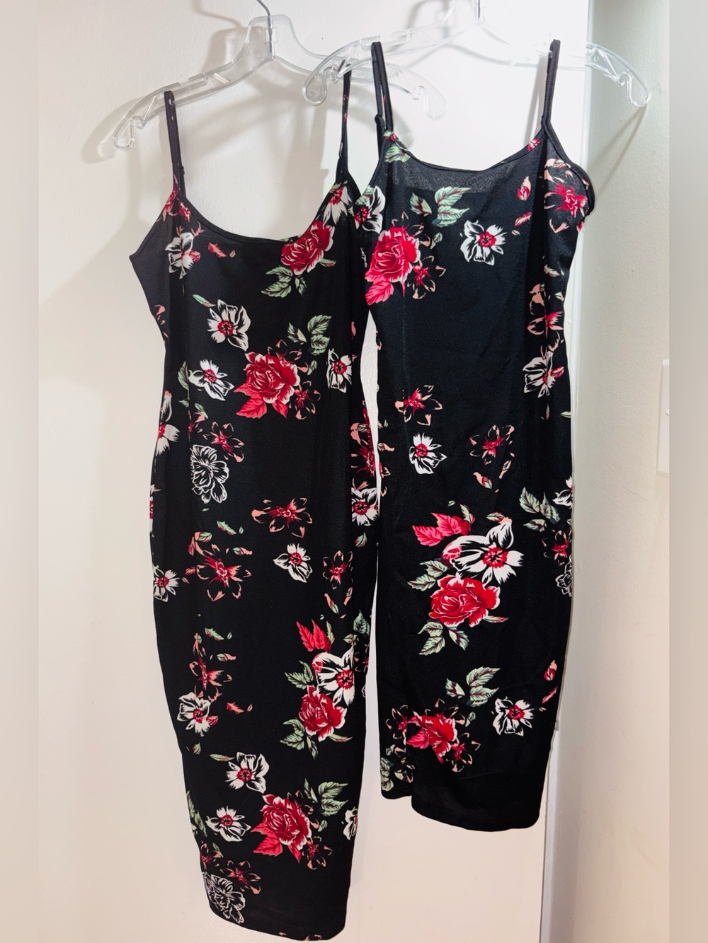 Mommy & Me Matching Rose Print Dresses Adjustable Straps Bundle